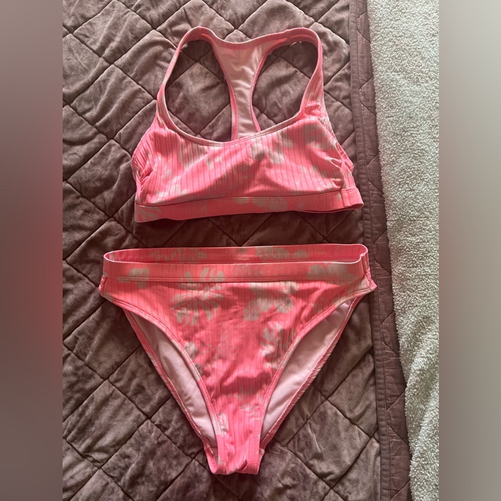 xhilaration pink tropical floral bikini bottoms